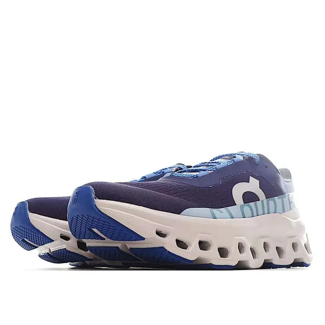 On Cloudmonster Azul marino y azul cielo Zapatillas de correr 9