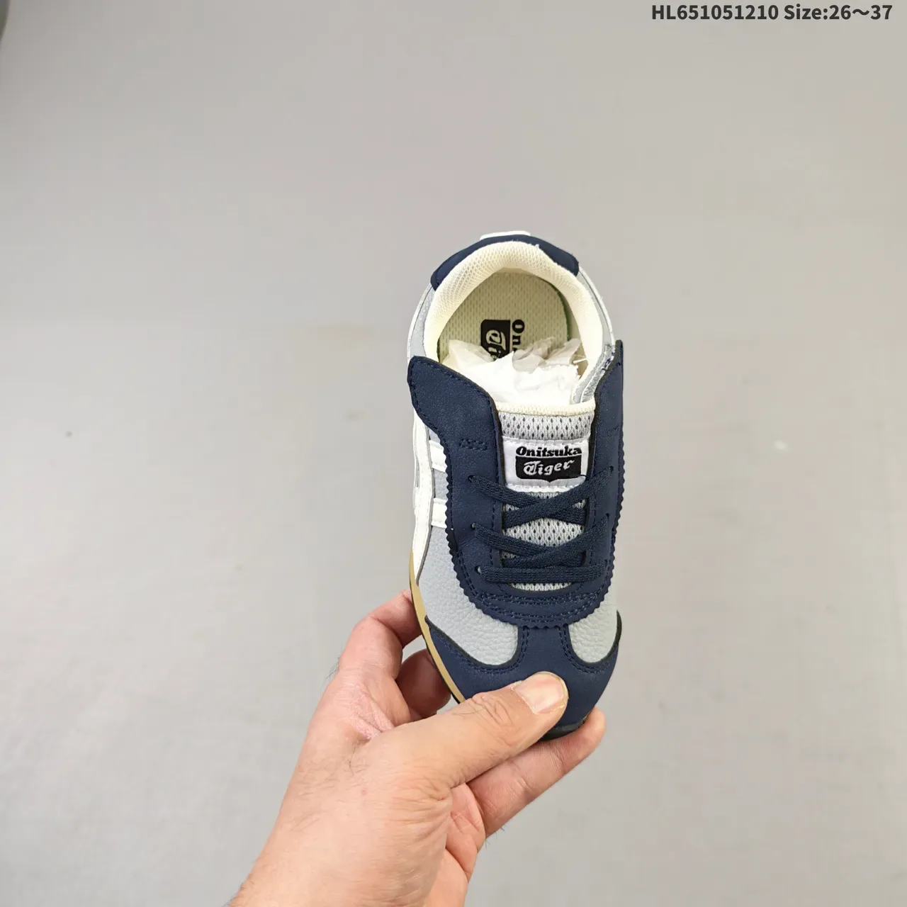 Onitsuka Tiger Navy and Yellow Tiger Stripe Lifestyle Sneakers 6
