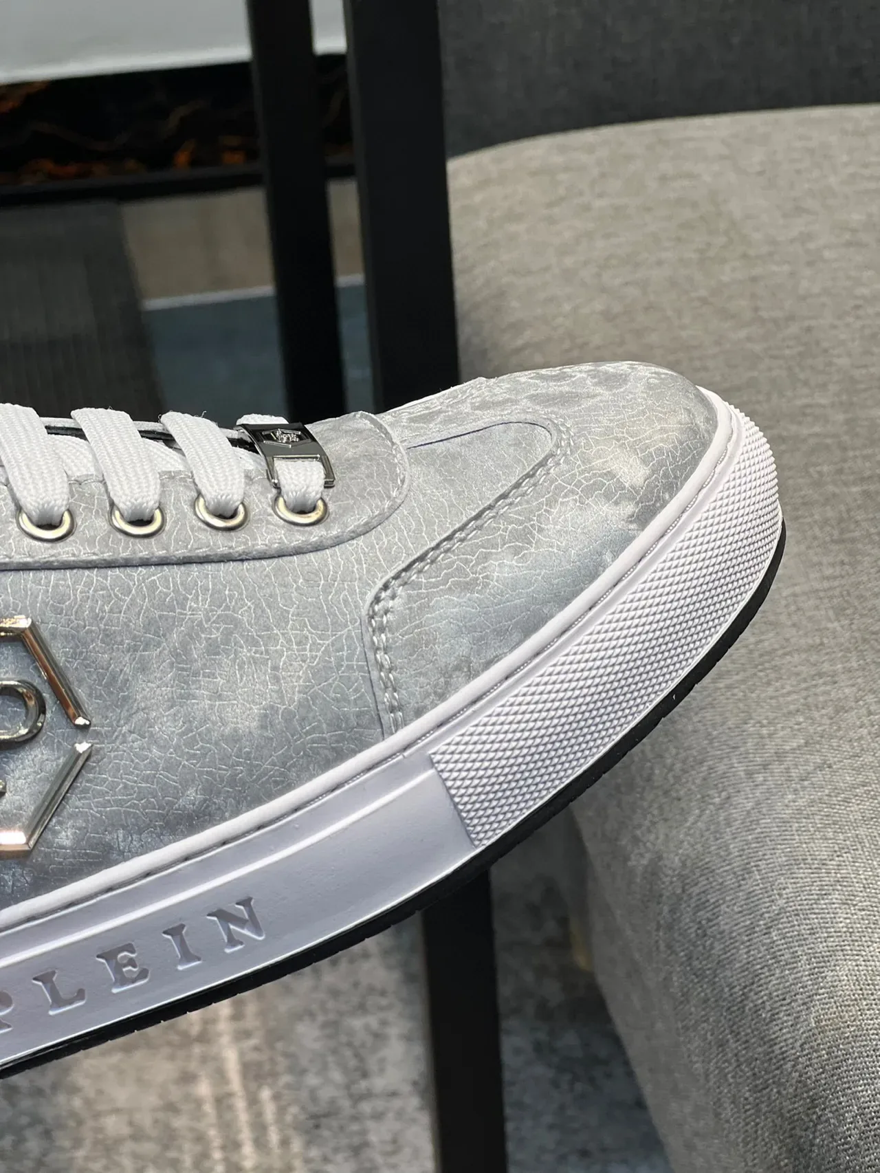 Philipp Plein Argent Métallique Low-Top Lifestyle Sneakers 2