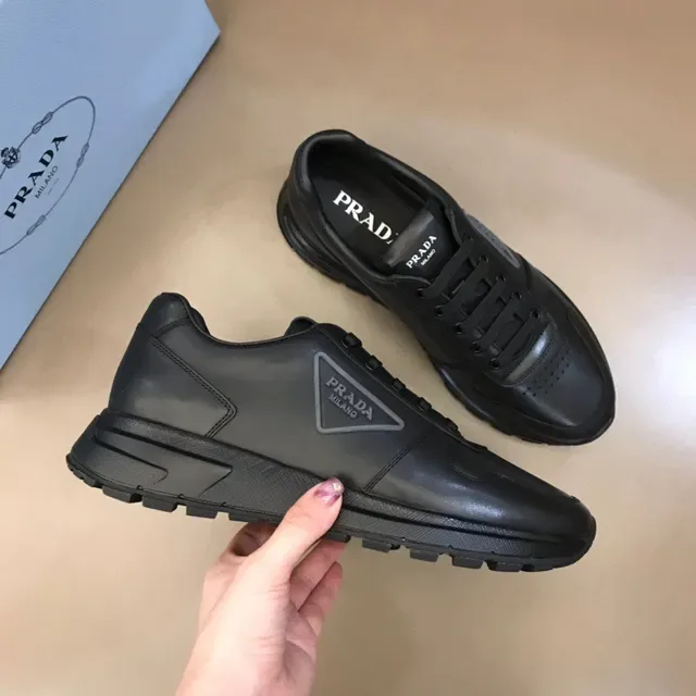 Prada Cloudbust Black Leather Lifestyle Sneakers 6