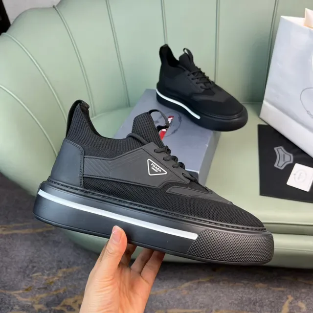 Prada Cloudbust Negros Malla Tejida Lifestyle Sneakers 4
