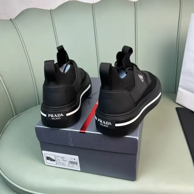 Prada Cloudbust Negros Malla Tejida Lifestyle Sneakers 6