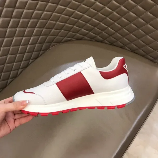 Prada Cloudbust White and Red Lifestyle Sneakers 3