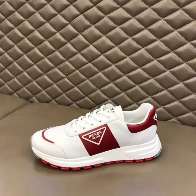 Prada Cloudbust White and Red Lifestyle Sneakers 6