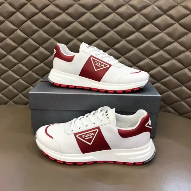 Prada Cloudbust White and Red Lifestyle Sneakers 7