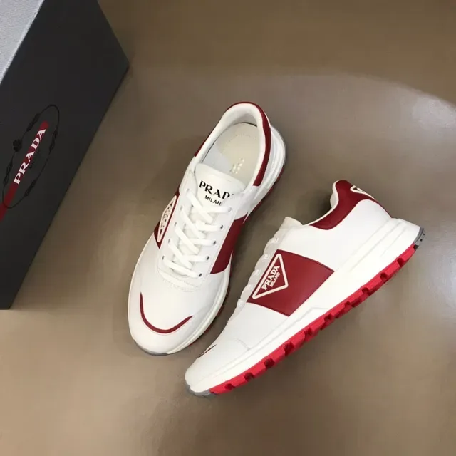 Prada Cloudbust White and Red Lifestyle Sneakers 8