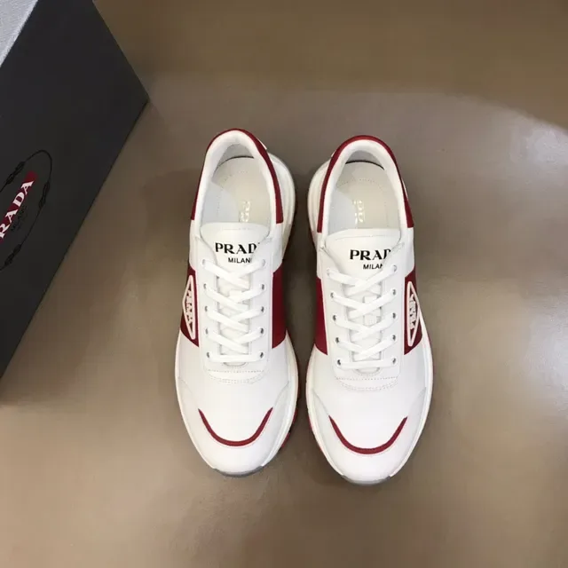 Prada Cloudbust White and Red Lifestyle Sneakers 9