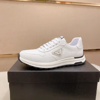 Prada Cloudbust সাদা চামড়ার লাইফস্টাইল স্নিকার