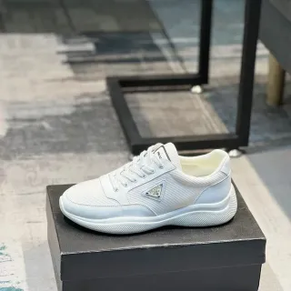 Prada Cloudbust White Mixed-Material Lifestyle Sneakers