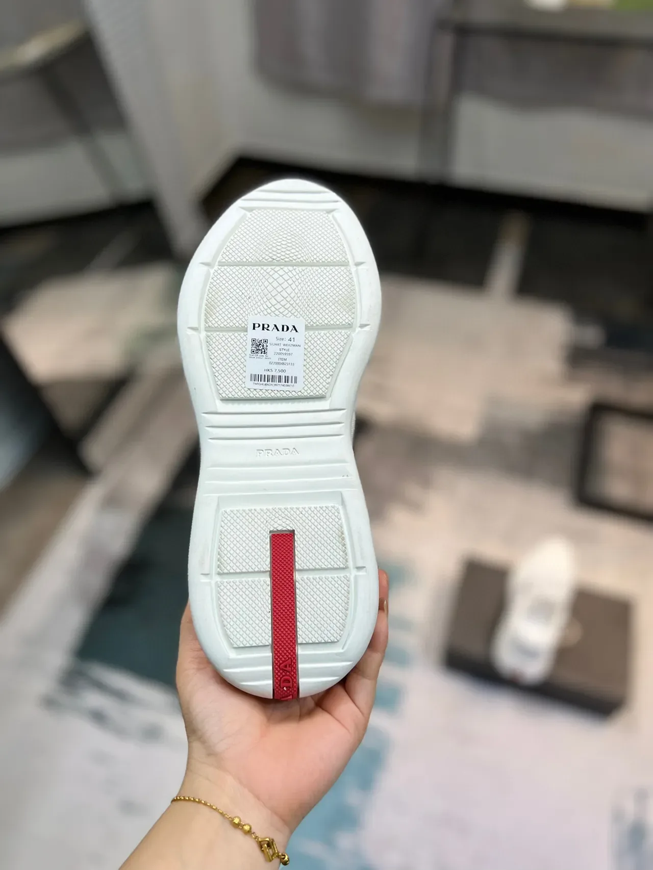 Prada Cloudbust White Mixed-Material Lifestyle Sneakers 9