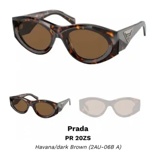 Prada PR 20ZS نظارات شمسية Havana/بني داكن
