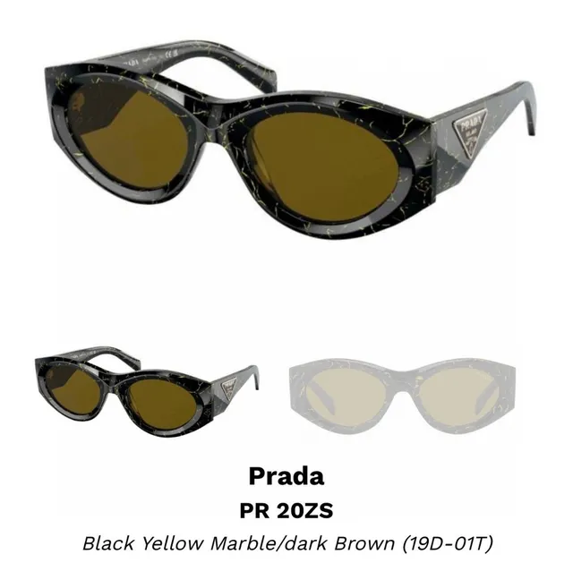 Prada PR 20ZS نظارات شمسية Havana/بني داكن 9