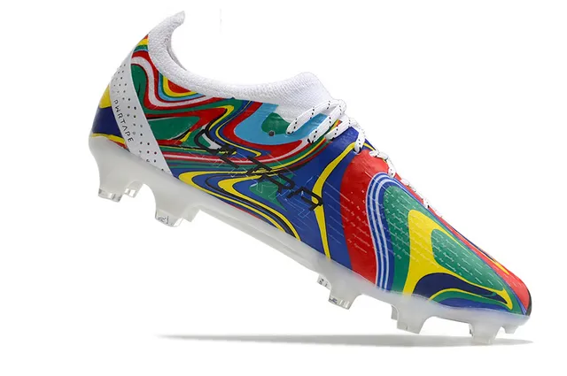 Puma Future Z 橙色蓝色 低帮针织鞋面 非对称系带 钉地足球鞋 17