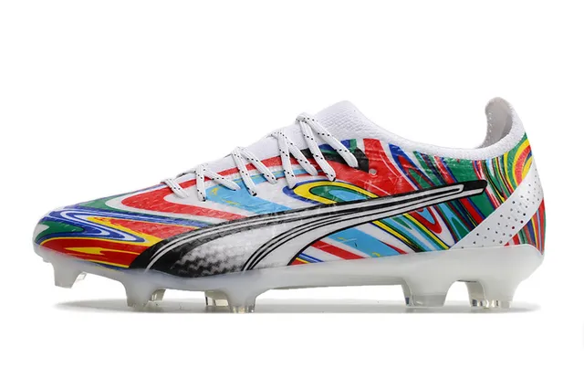 Puma Future Z 橙色蓝色 低帮针织鞋面 非对称系带 钉地足球鞋 19