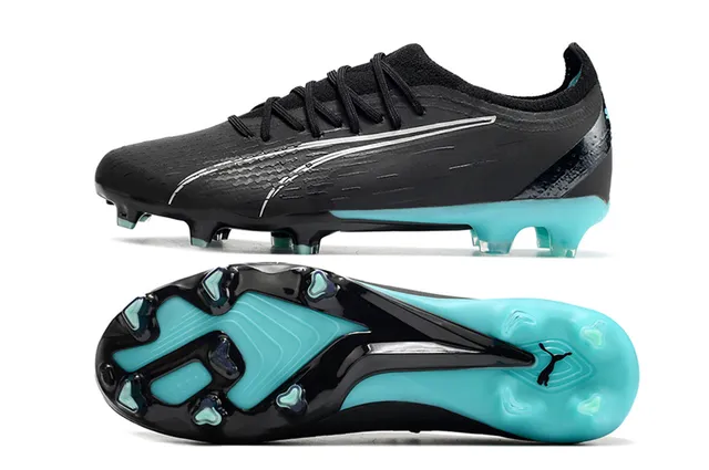 Puma Future Z 橙色蓝色 低帮针织鞋面 非对称系带 钉地足球鞋 22