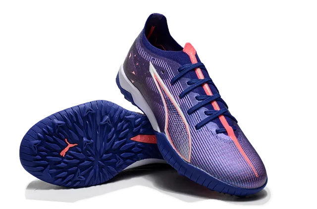 Puma Future Z Purple Blue Engineered Knit Upper Gradient Indoor Soccer Shoes 4