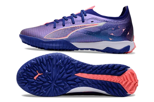 Puma Future Z Purple Blue Engineered Knit Upper Gradient Indoor Soccer Shoes 6