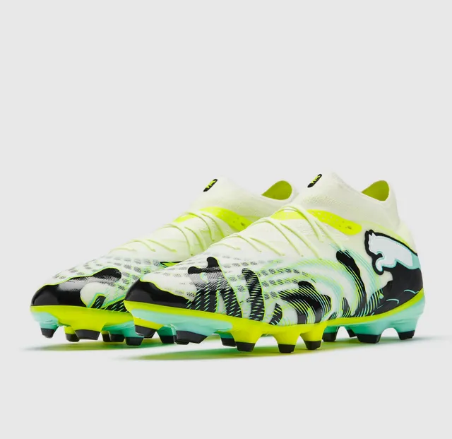 Puma Future Z হলুদ সবুজ লো-কাট সক-ফিট আপার ফার্ম-গ্রাউন্ড সকার শোজ 11