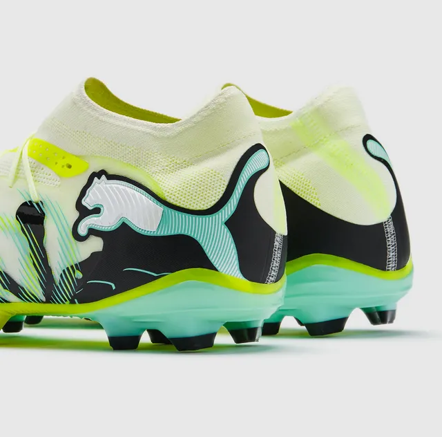 Puma Future Z হলুদ সবুজ লো-কাট সক-ফিট আপার ফার্ম-গ্রাউন্ড সকার শোজ 12