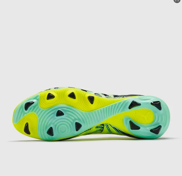 Puma Future Z হলুদ সবুজ লো-কাট সক-ফিট আপার ফার্ম-গ্রাউন্ড সকার শোজ 13