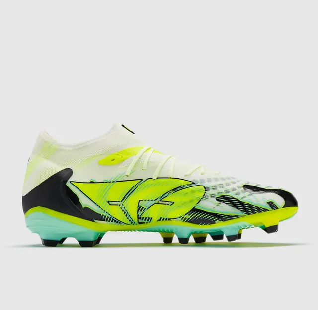 Puma Future Z হলুদ সবুজ লো-কাট সক-ফিট আপার ফার্ম-গ্রাউন্ড সকার শোজ 14