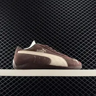 Puma Speedcat OG भूरा और बेज लाइफस्टाइल स्नीकर