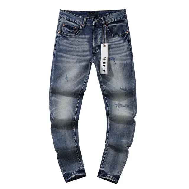Jeans azuis distressed slim-tapered Purple Brand 2