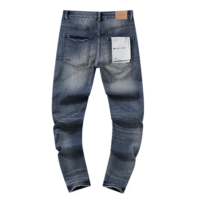 Jeans azuis distressed slim-tapered Purple Brand 3