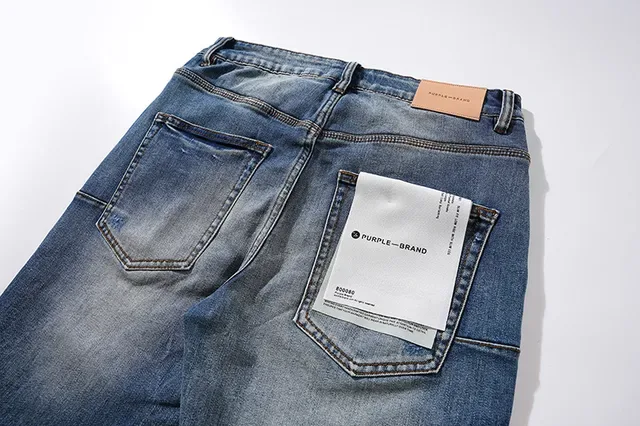 Jeans azuis distressed slim-tapered Purple Brand 5