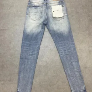 Purple Brand Jeans lavagem clara fade gradiente slim-tapered
