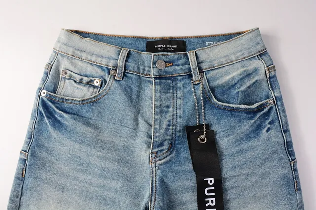 Purple Brand Medium-Wash Distressed Denim Shorts 11