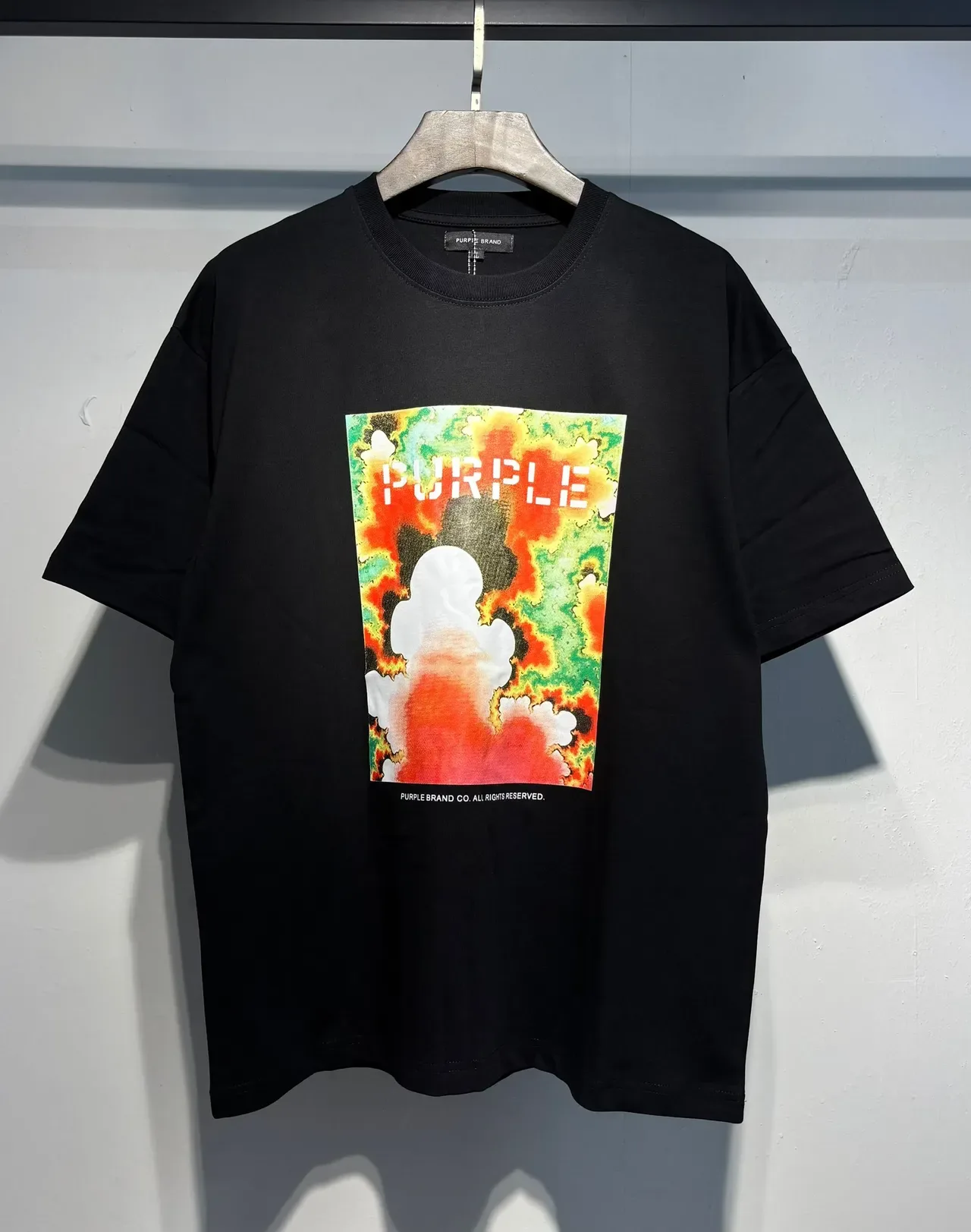 T-shirt oversize imprimé graphique Purple Brand 4