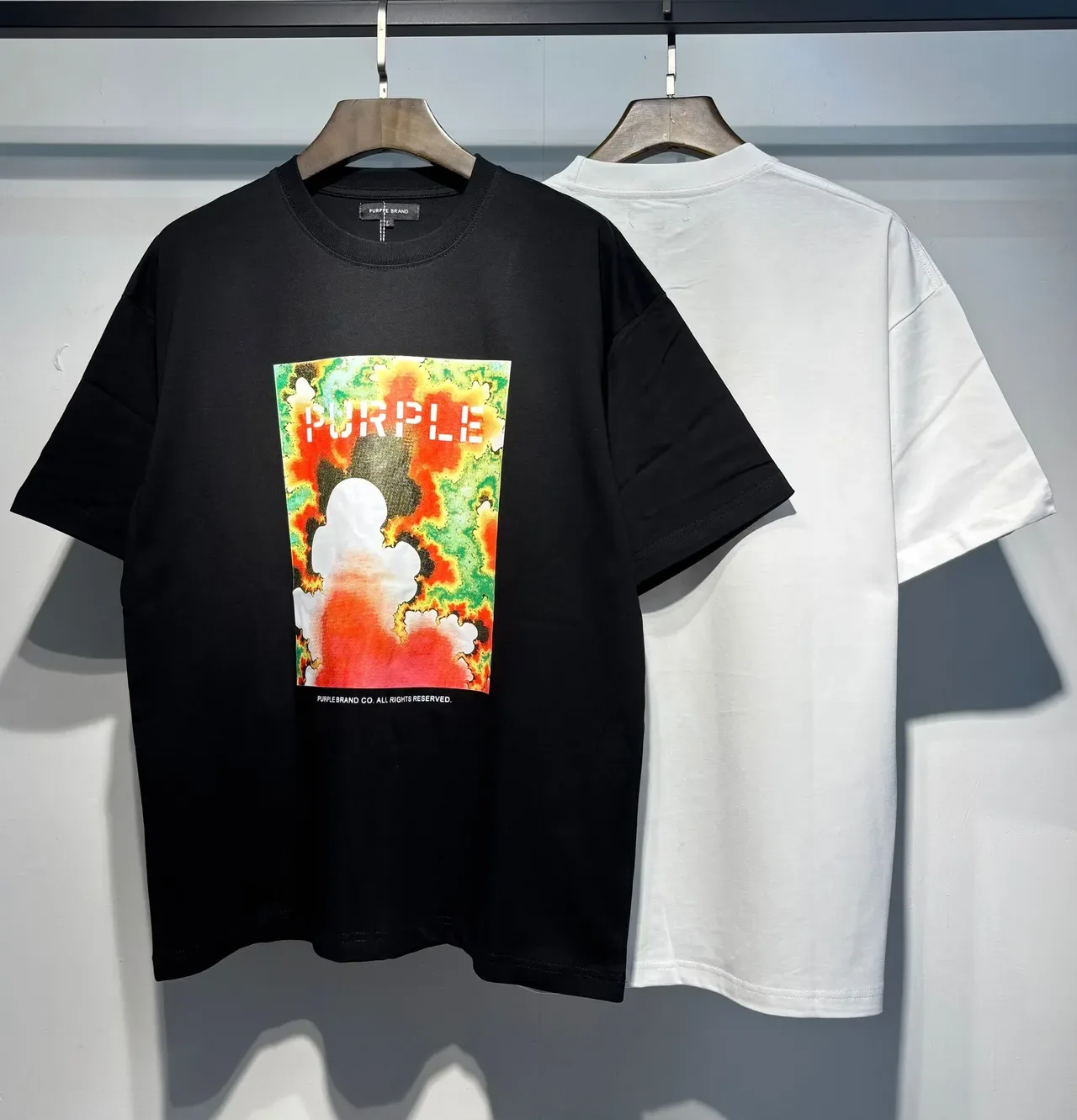 T-shirt oversize imprimé graphique Purple Brand 5