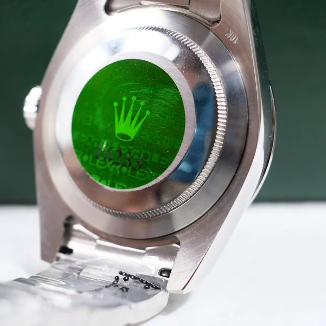 Rolex Air-King Relógio de Quadrante Preto Aço Inoxidável Mecânico 4
