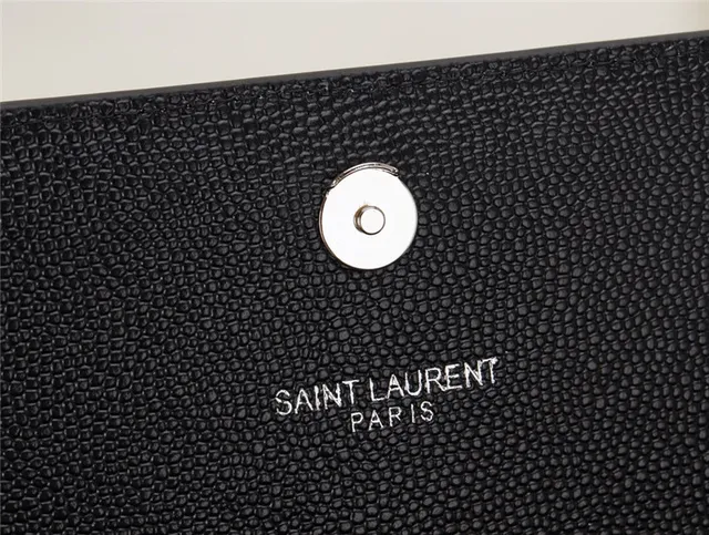 Saint Laurent Black Gold संरचित फ्लैप स्ट्रैप चेन बैग 4