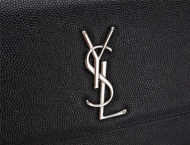 Saint Laurent Black Gold संरचित फ्लैप स्ट्रैप चेन बैग 6