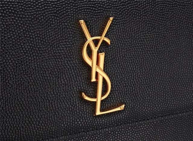 Saint Laurent Black Gold संरचित फ्लैप स्ट्रैप चेन बैग 16