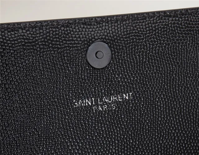 Saint Laurent Black Gold संरचित फ्लैप स्ट्रैप चेन बैग 22