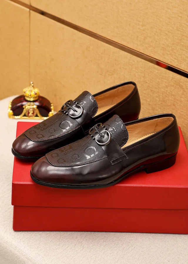 Salvatore Ferragamo Gancini বাদামী চামড়ার হর্সবিট লুফার 2