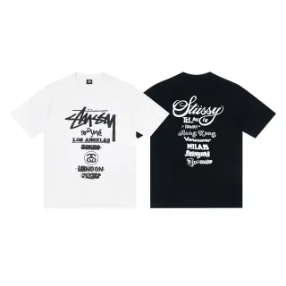 Stussy City Series ग्राफिक प्रिंट टी-शर्ट
