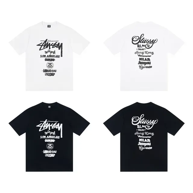 تي شيرت Stussy City Series بطباعة جرافيك 2