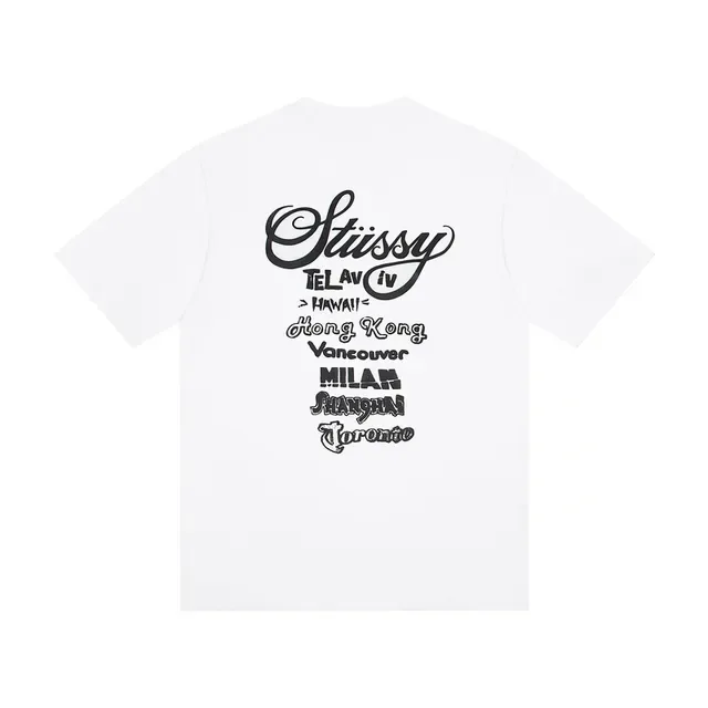 تي شيرت Stussy City Series بطباعة جرافيك 3