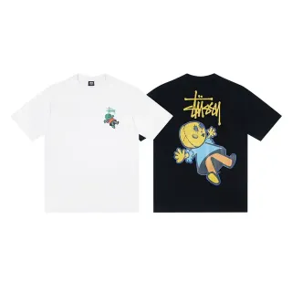 Stussy ग्राफिक प्रिंट क्रू नेक टी-शर्ट