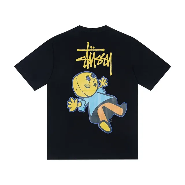 Stussy Graphic Print Crew Neck T-Shirt 4