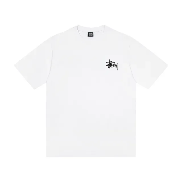 Stussy Stock Logo সাদা ও কালো টি-শার্ট 4