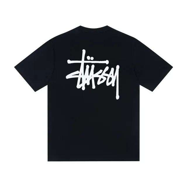 Stussy Stock Logo সাদা ও কালো টি-শার্ট 5