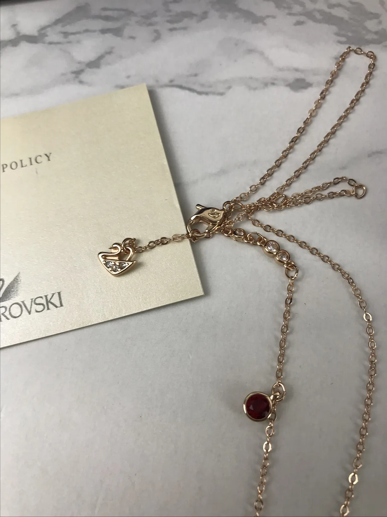 Swarovski Minnie and Mickey Mouse सिल्हूट नेकलेस 4