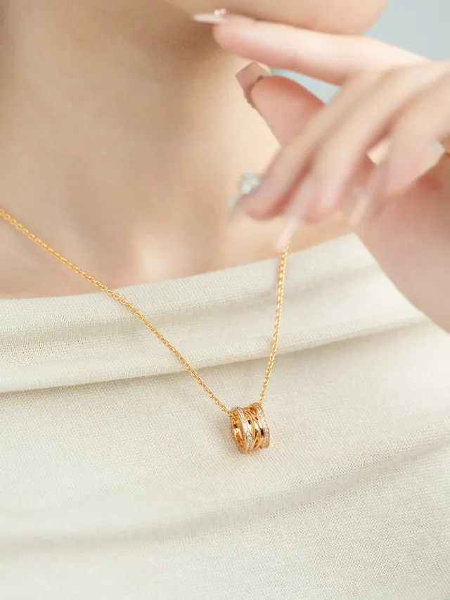 Tiffany & Co. HardWear इंटर्लॉकिंग रिंग पावे डायमंड नेसलेस 5