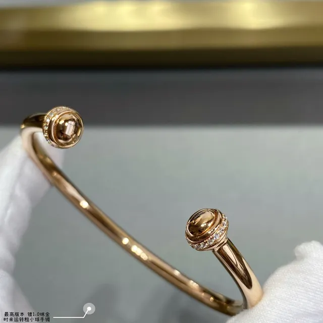 Tiffany & Co. HardWear ছোট গোলক Pavé ডায়মন্ড রোজ গোল্ড ব্রেসলেট 9