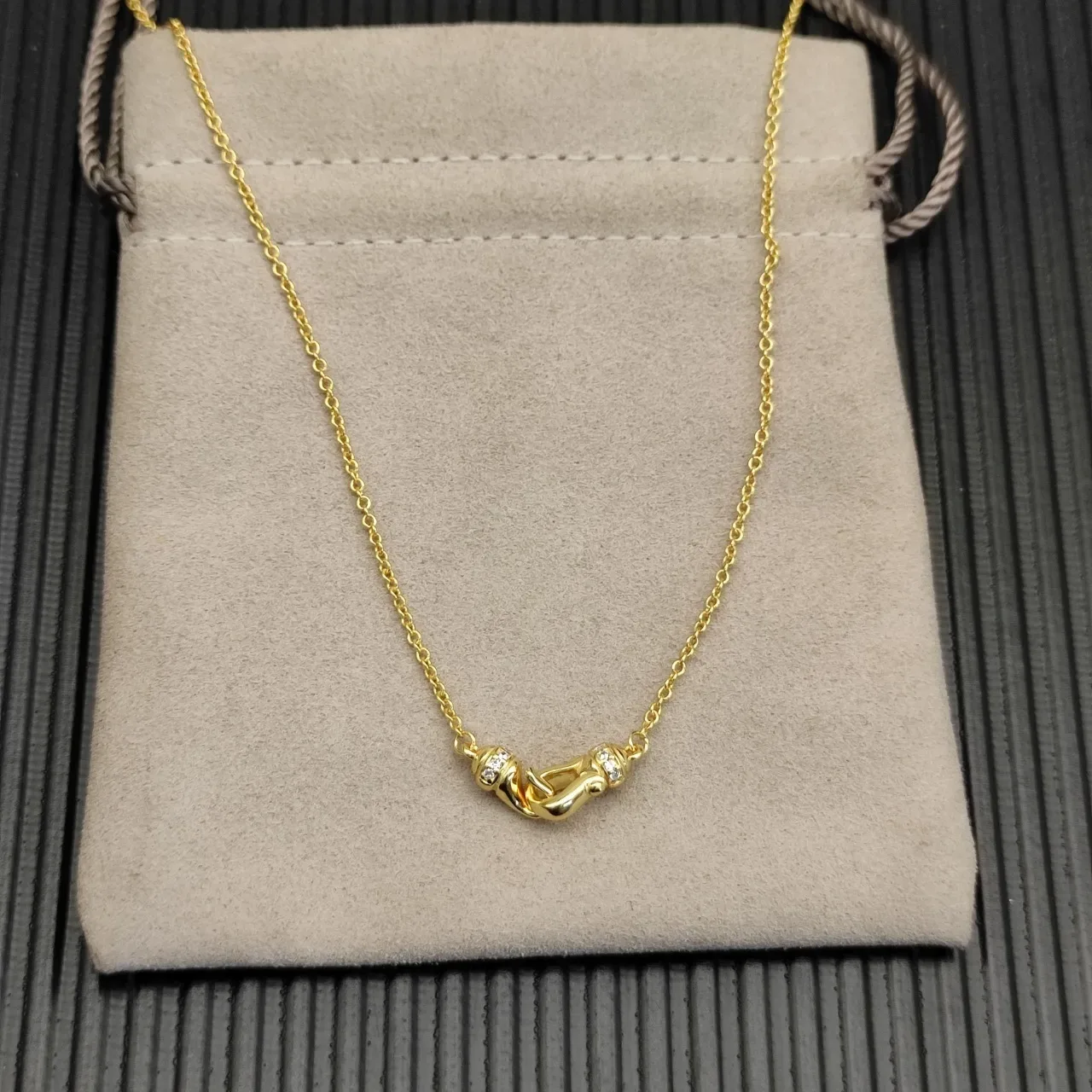 Tiffany & Co. HardWear Pavé Toggle Clasp Gold Necklace 7